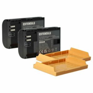 2x Bateria EXTENSILO compatível com Canon LP-E6, LP-E6NH - 2040mAh, 7.2V, Li-Ion