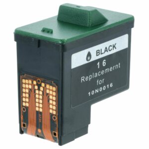 Cartucho de Tinta Compatível Lexmark 10N0217, 10N0016 - vhbw Preto Remanufacturado 15 ml