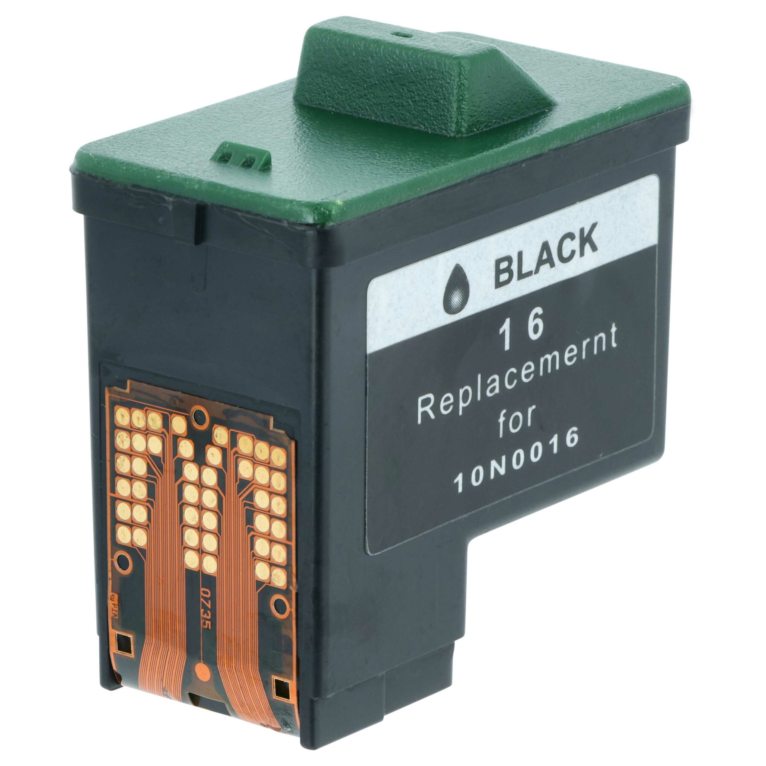 Cartucho de Tinta Compatível Lexmark 10N0217, 10N0016 - vhbw Preto Remanufacturado 15 ml