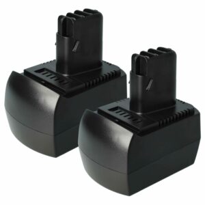 2x Bateria de substituição Metabo 6.02151.50, 6.25473 para ferramentas eléctricas - 1500 mAh, 12 V, NiMH