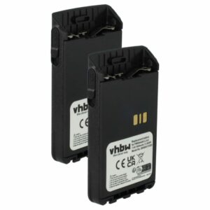 2x Bateria para Motorola CB Radio vhbw - Substitui PMNN4511A, PMNN4440, PMNN4502A - 1600 mAh 7.4V Li-Ion