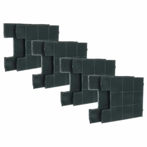 8x Filtro de Carvão Ativado Compatível Amica KF17147, KF17141 para Zelmer vhbw