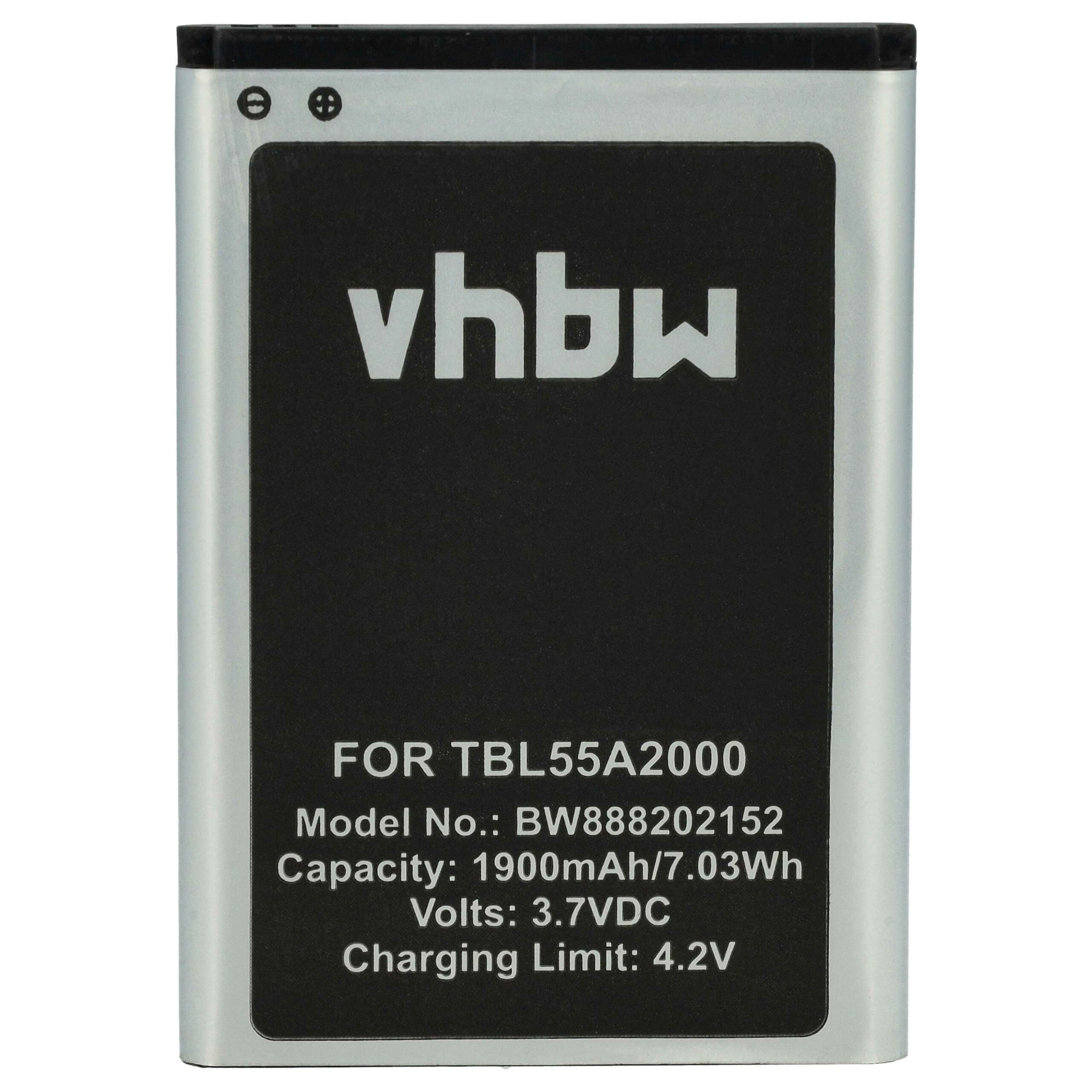 Bateria de substituição vhbw para Router TP-Link TBL55A2000, TBL-55A1800 - 1900 mAh 3.7 V Li-polymer - Image 3