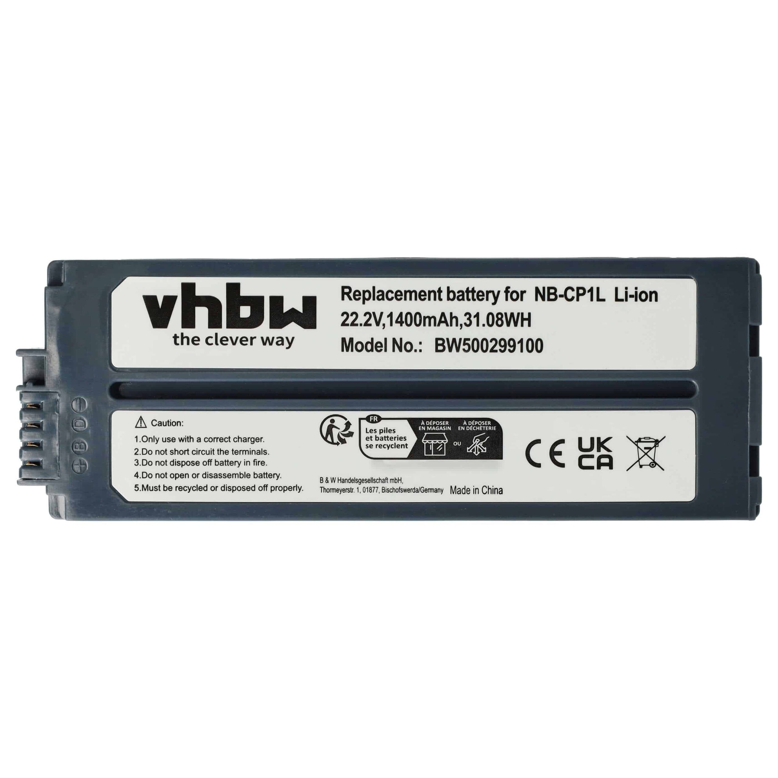 Bateria vhbw para Impressora Canon Selphy - 1400 mAh 22.2 V Li-Ion - Image 3