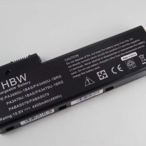 Bateria vhbw para Toshiba PA3479U-1BRS, PABAS078, PA3480U-1BRS - 4400 mAh 10.8 V Li-Ion