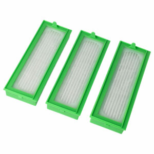 3x Filtro para Aspirador Robô Vorwerk Kobold VR200, VR300 - vhbw