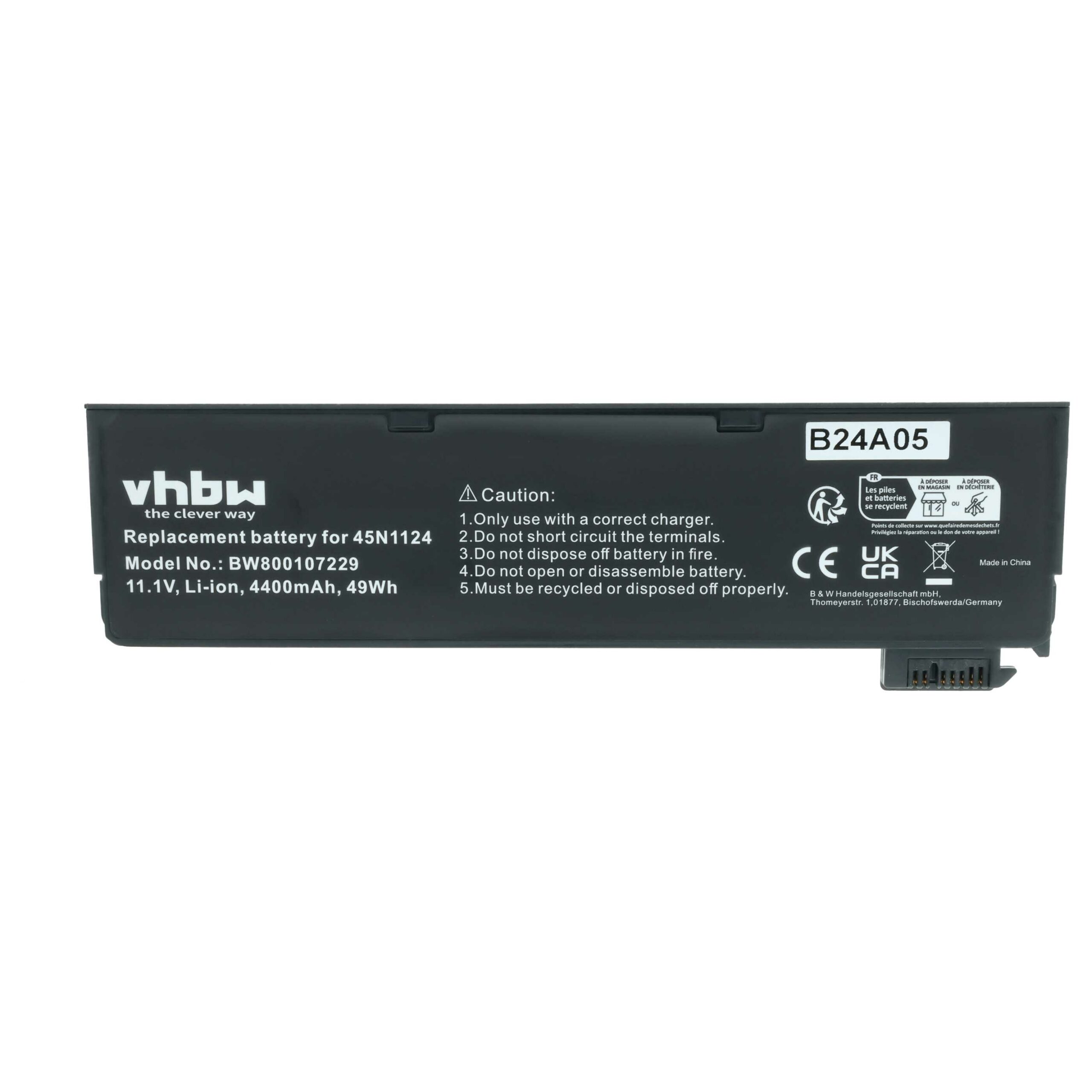 Bateria vhbw para Lenovo (121500146, 00HW034, 00HW033, 0C52861, 0C52862) - 4400 mAh 11.1 V Li-Ion - Image 3