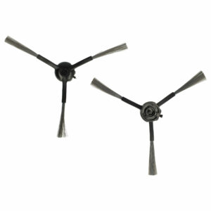2x Escovas Laterais para Robô Aspirador Neabot Nomo N1, N1 Plus e N1+ - 3 Braços, Cinzento Escuro