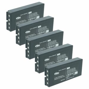 Pack 5 Baterias vhbw Compatíveis com Danfoss 2305271 e Comandos Ikusi/Iribarri - 2500 mAh