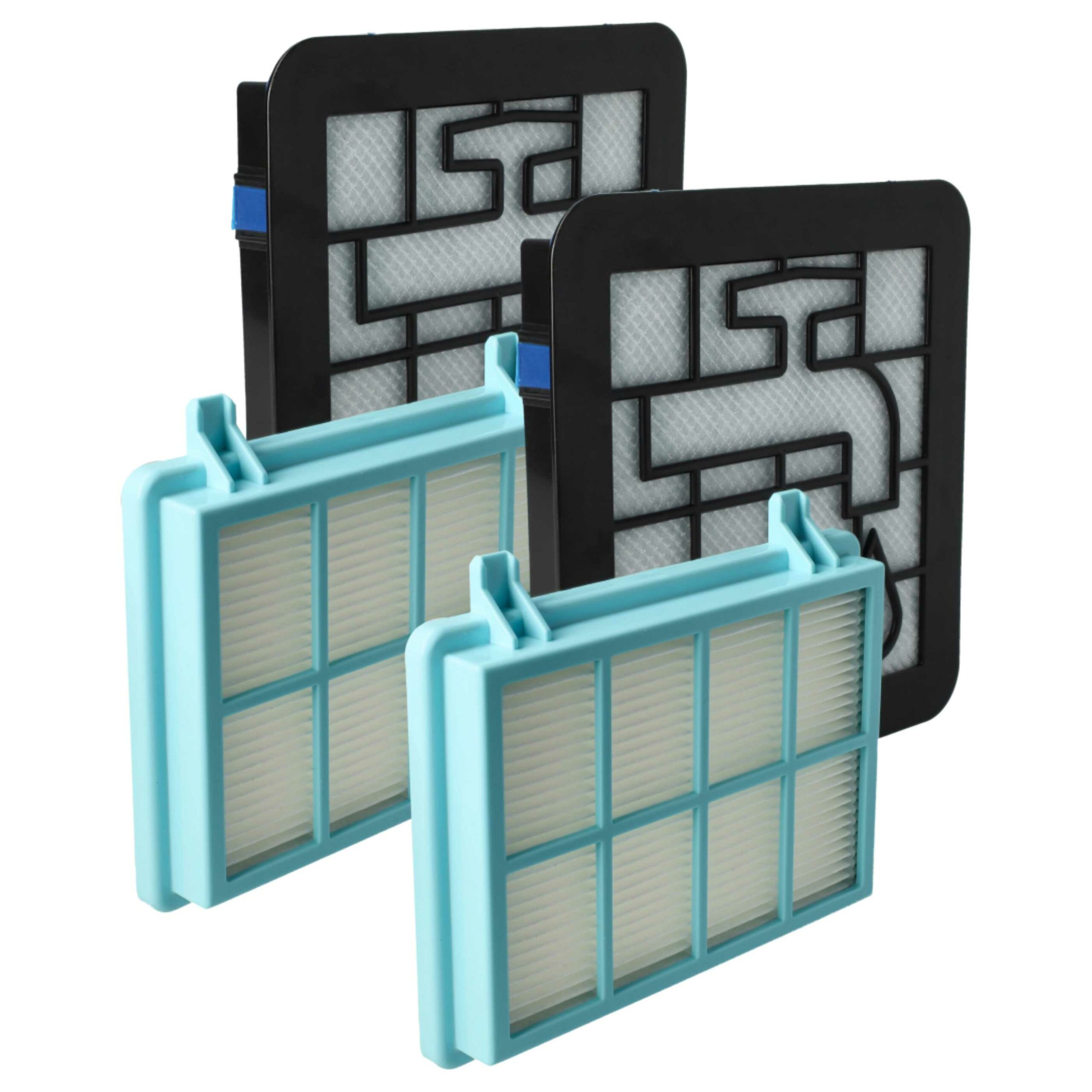 Conjunto de 6 Filtros vhbw para Aspirador Philips 432200494471