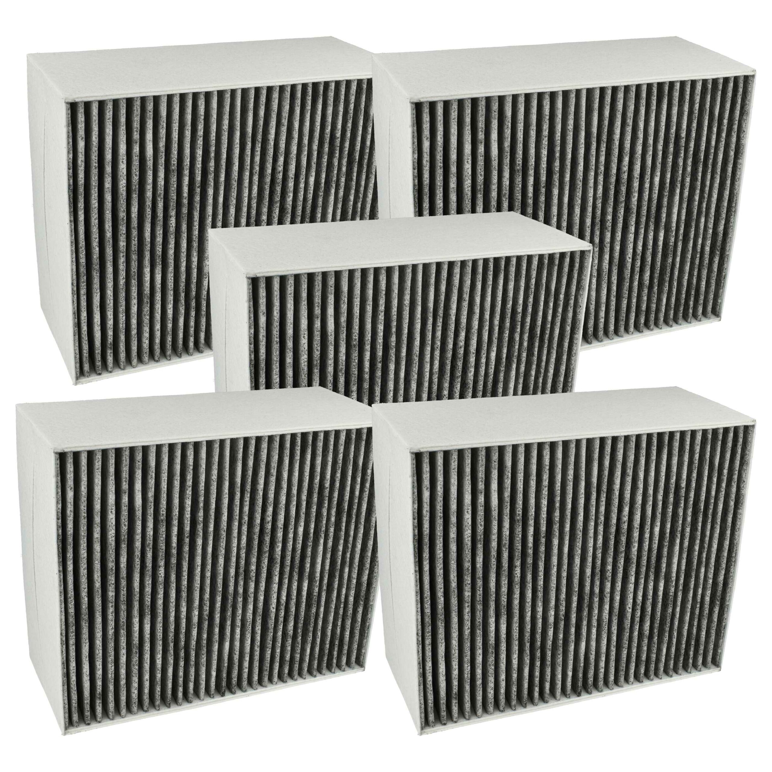5x Filtro de Carvão Ativado Compatível com Bosch 00678460 para Siemens - 22,7 x 18,9 x 10 cm