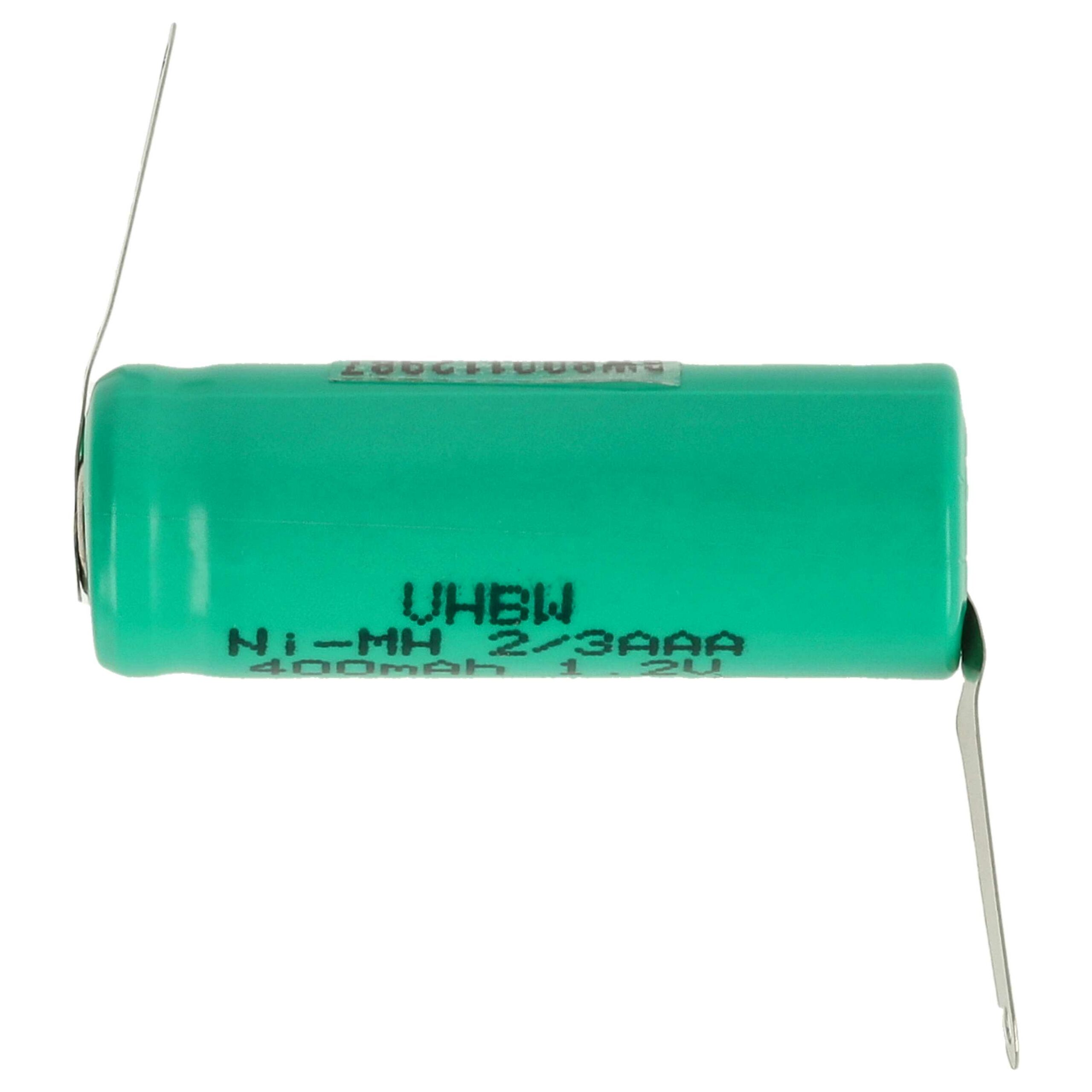 Bateria NiMH 2/3AAA 400 mAh 1.2V vhbw - Pack de 3 unidades para modelos radiocomandados - Image 3