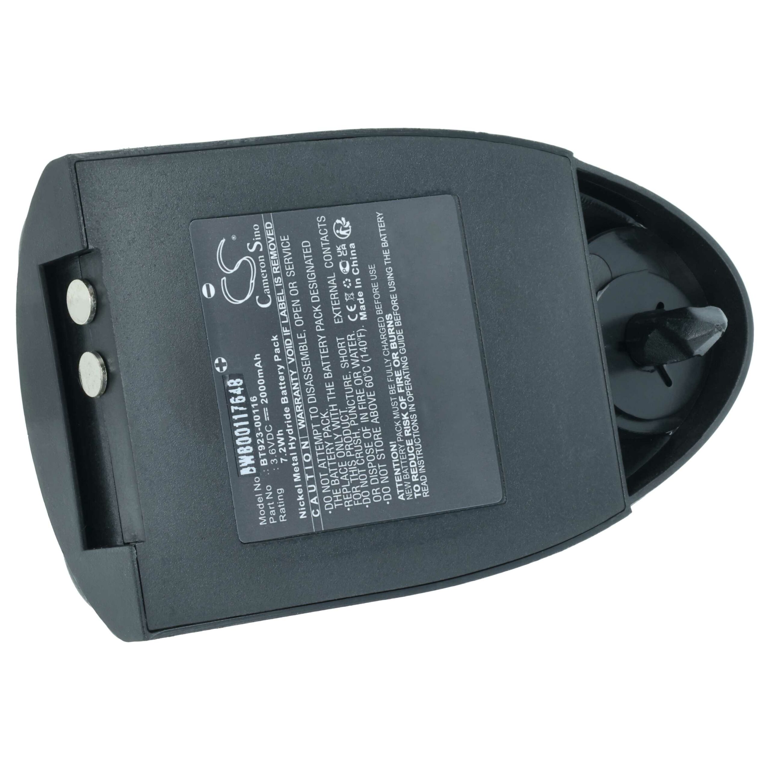 Bateria de Substituição vhbw para Comando Remoto Industrial Cattron Theimeg BAT-0000327, BT923-00116 - 2000 mAh