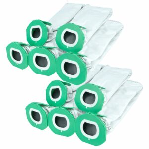 Pack 10x Sacos para Aspirador Vorwerk FP7, FP7s - Velo/Plástico vhbw