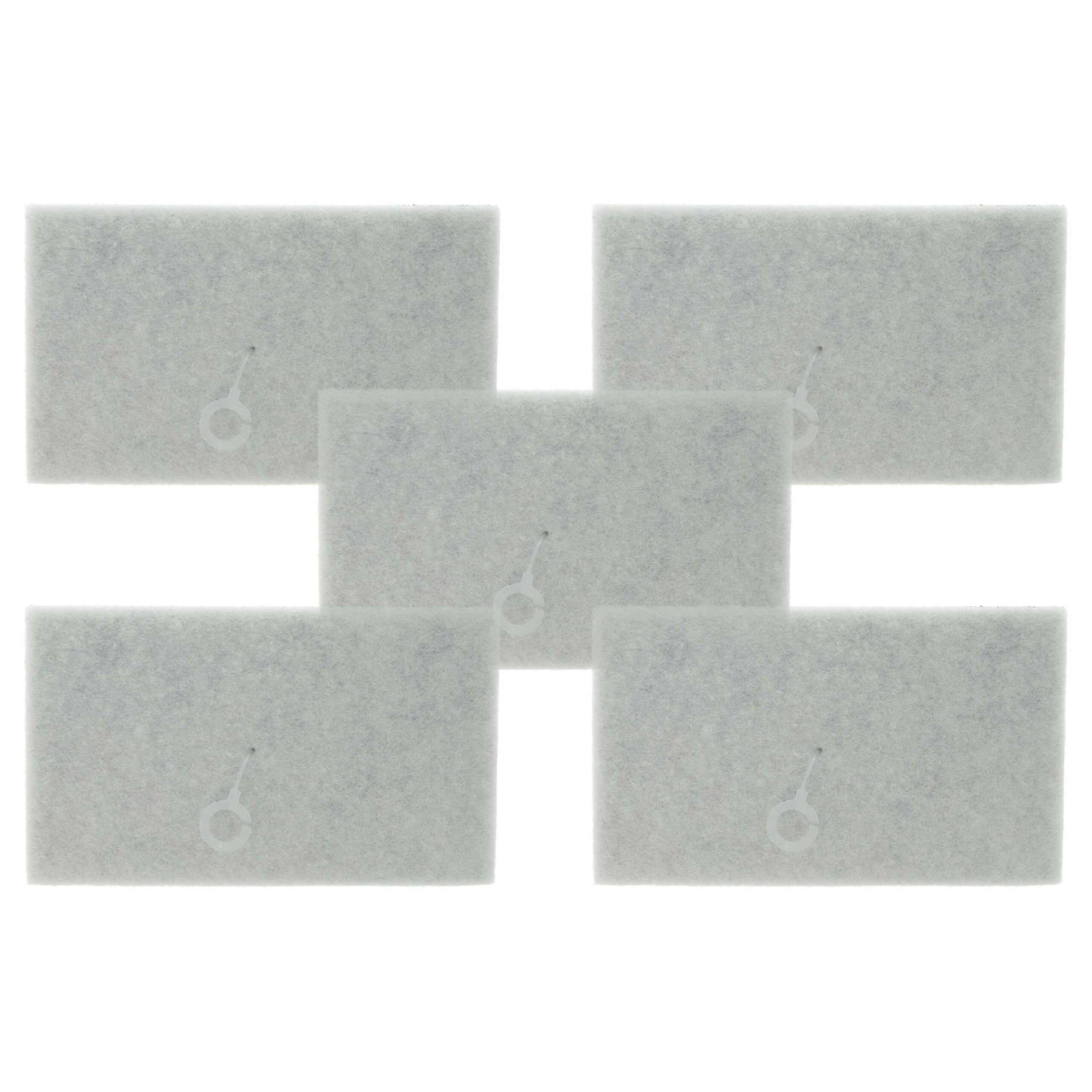 5x Filtros de Escape vhbw para Aspirador Philips CP1102/01 300004479401