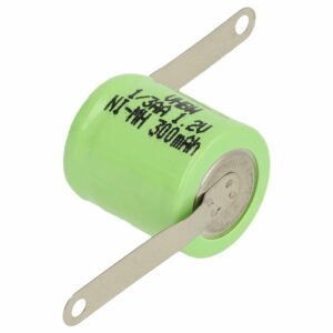 Bateria Recarregável 1/3AA NiMH 300 mAh 1.2V vhbw para Modelos e Lâmpadas Solares