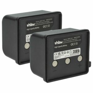 Bateria de Substituição vhbw 2x para Comando Itowa BT7223, BT7223MH - 2000 mAh 7.2 V NiMH