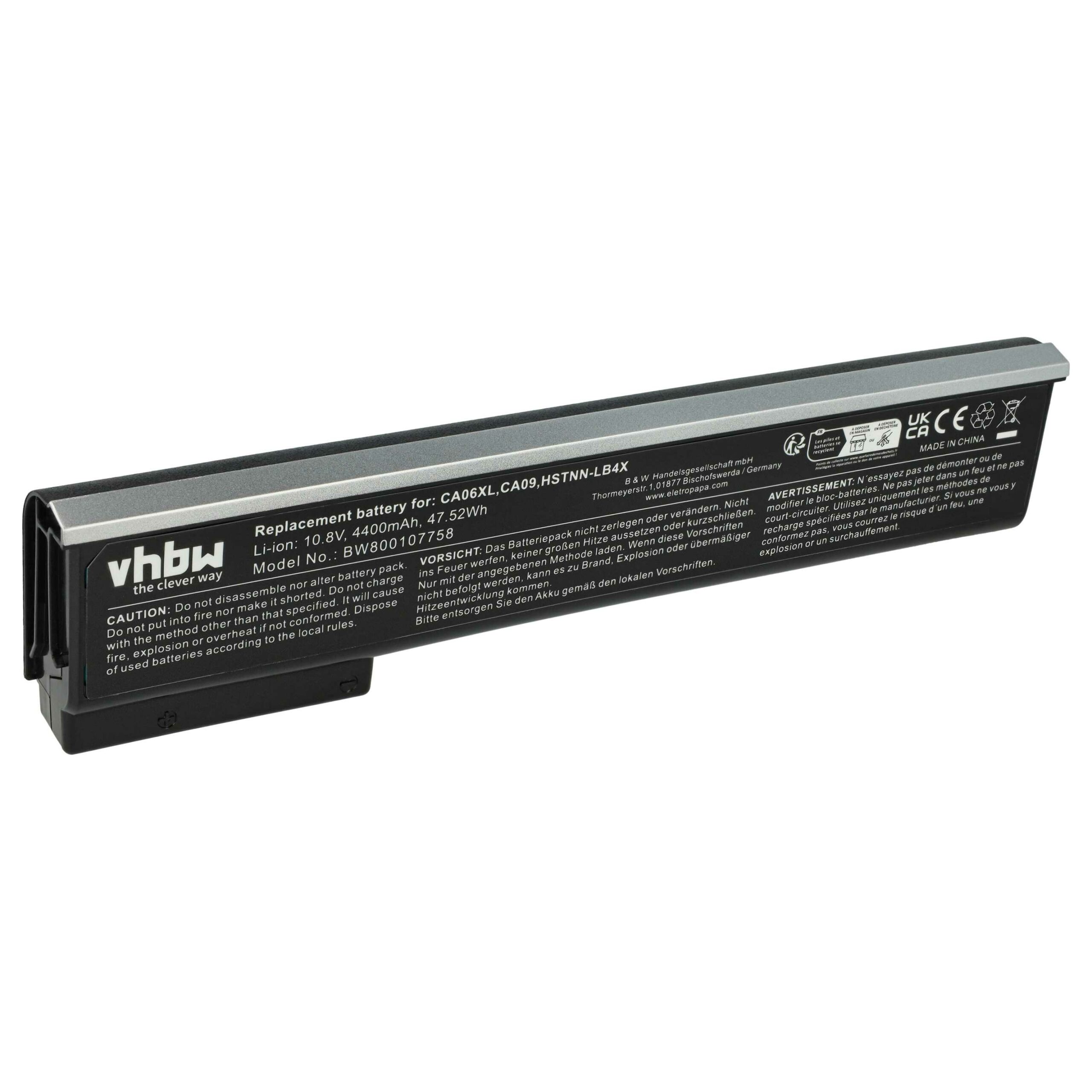 Bateria para Portátil HP 718676-121, 718675-141, 718675-142, 718675-121 - 4400 mAh 10.8 V Li-Ion