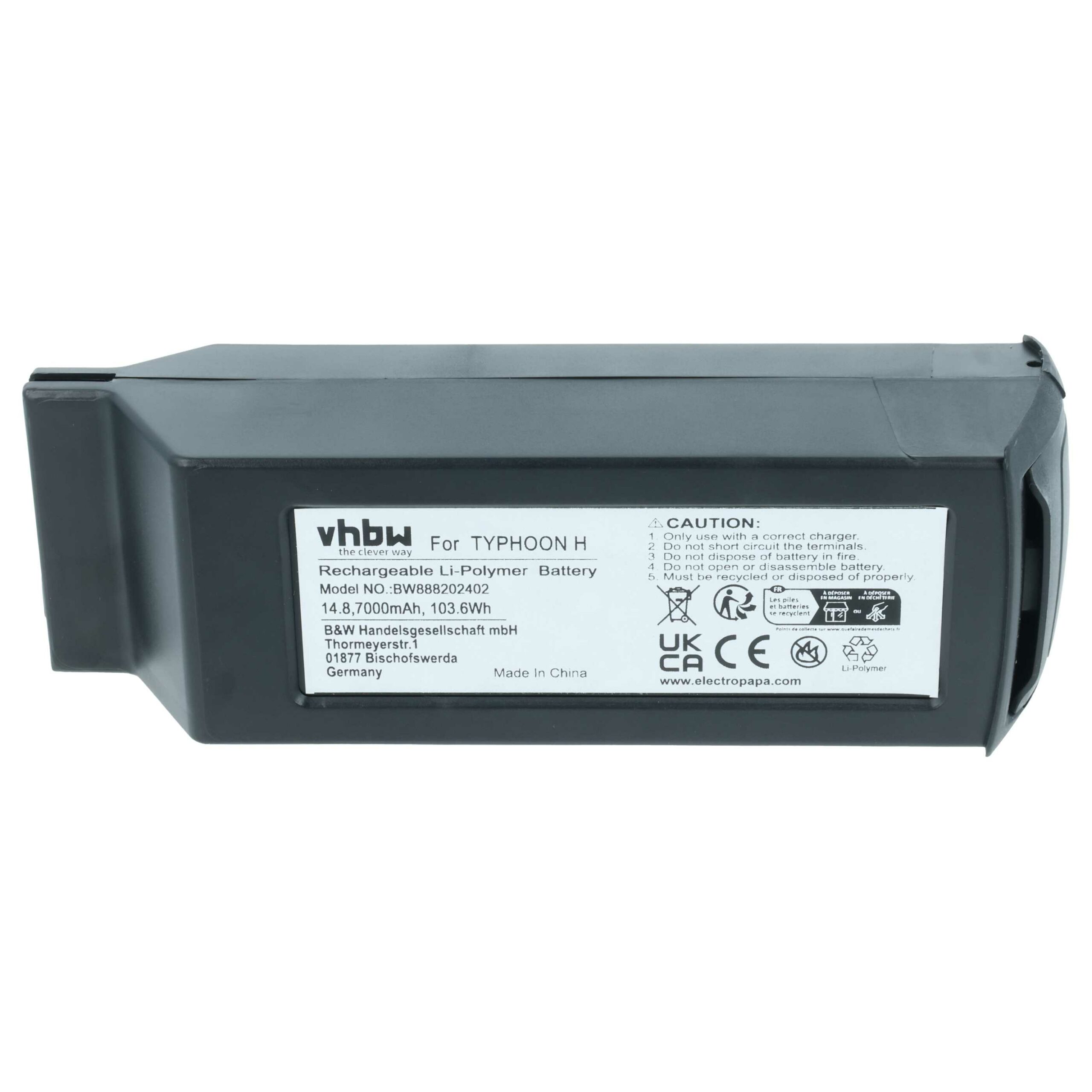 Bateria vhbw para Drone Yuneec YUNH105, YUNTYH105 - 7000 mAh 14.8 V Li-polímero - Image 3