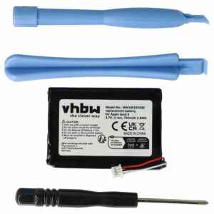 Bateria para MP3 Player Apple - vhbw 750 mAh 3.7 V Li-Ion (compatível 616-0206, 616-0215, 616-0198, 616-0183)