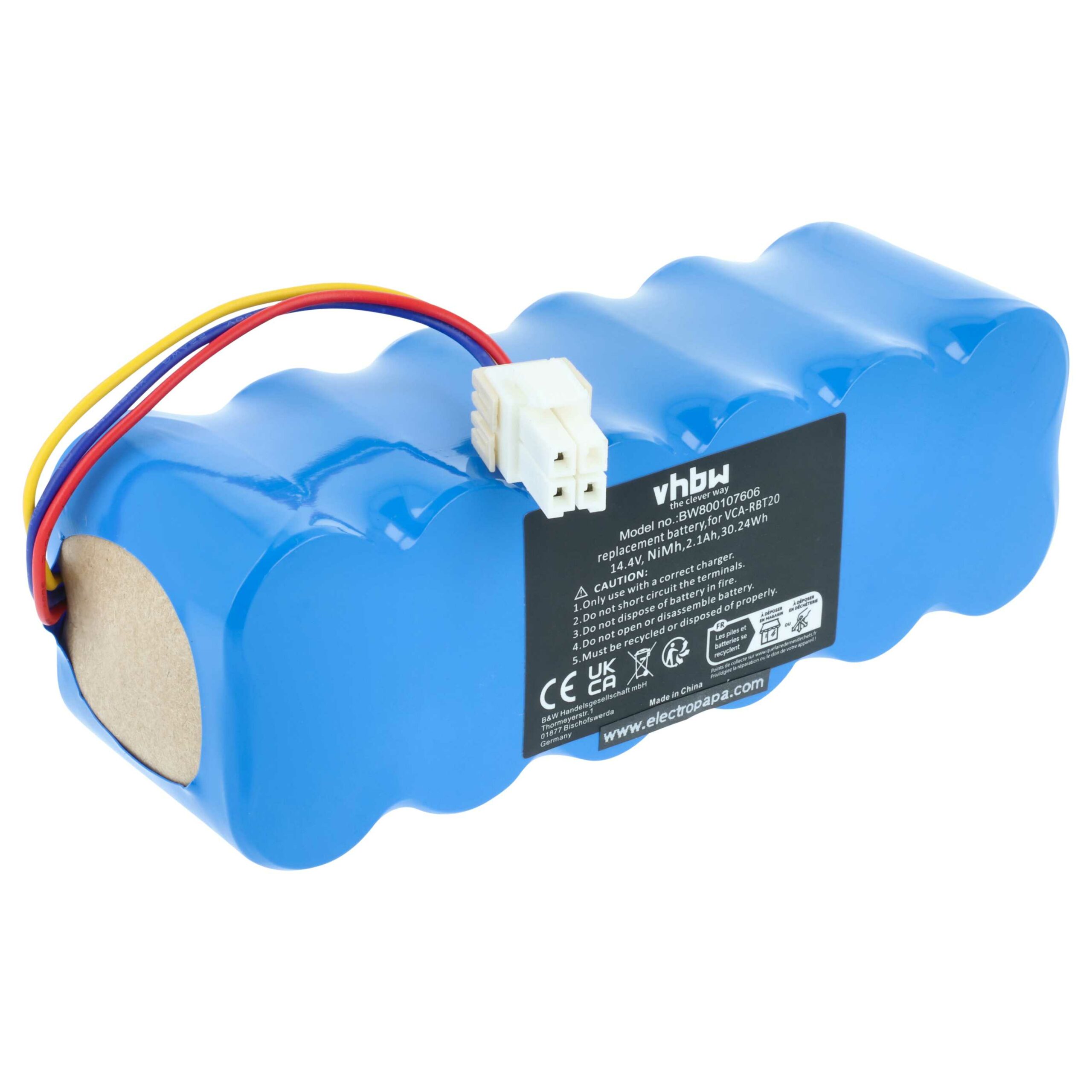 Bateria vhbw para Samsung 2100mAh, 14.4V, NiMH - Compatível com AP5576883, DJ63-01050A, AP5579205, DJ96-00113A