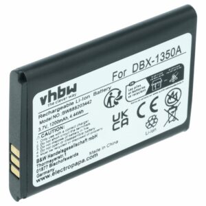 Bateria para Telemóvel Doro DBX-1350A - 1200 mAh 3.7 V Li-Ion vhbw
