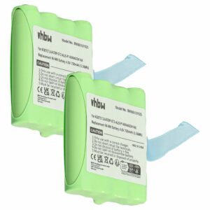 Bateria vhbw 700 mAh 4.8V NiMH para Midland KEBT072A, BATT4R - Pack 2x