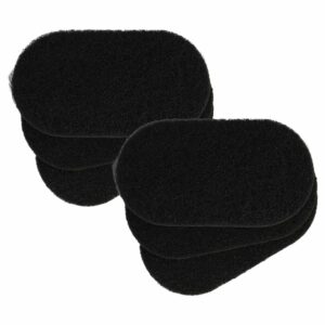 6x Filtro de Carvão Ativado para Fritadeira Tefal/Seb XA500024 - 6,5 x 9,1 x 0,9 cm