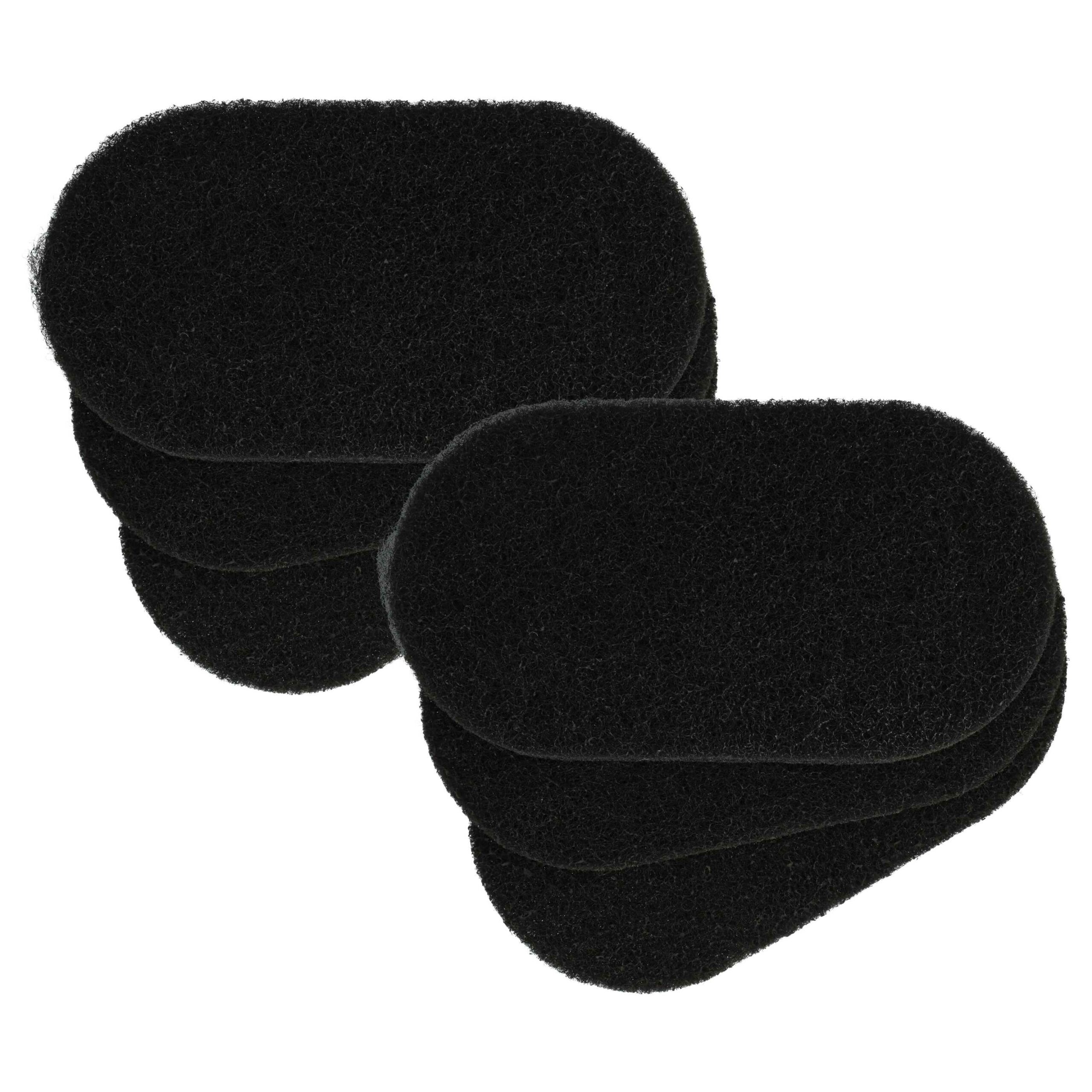6x Filtro de Carvão Ativado para Fritadeira Tefal/Seb XA500024 - 6,5 x 9,1 x 0,9 cm