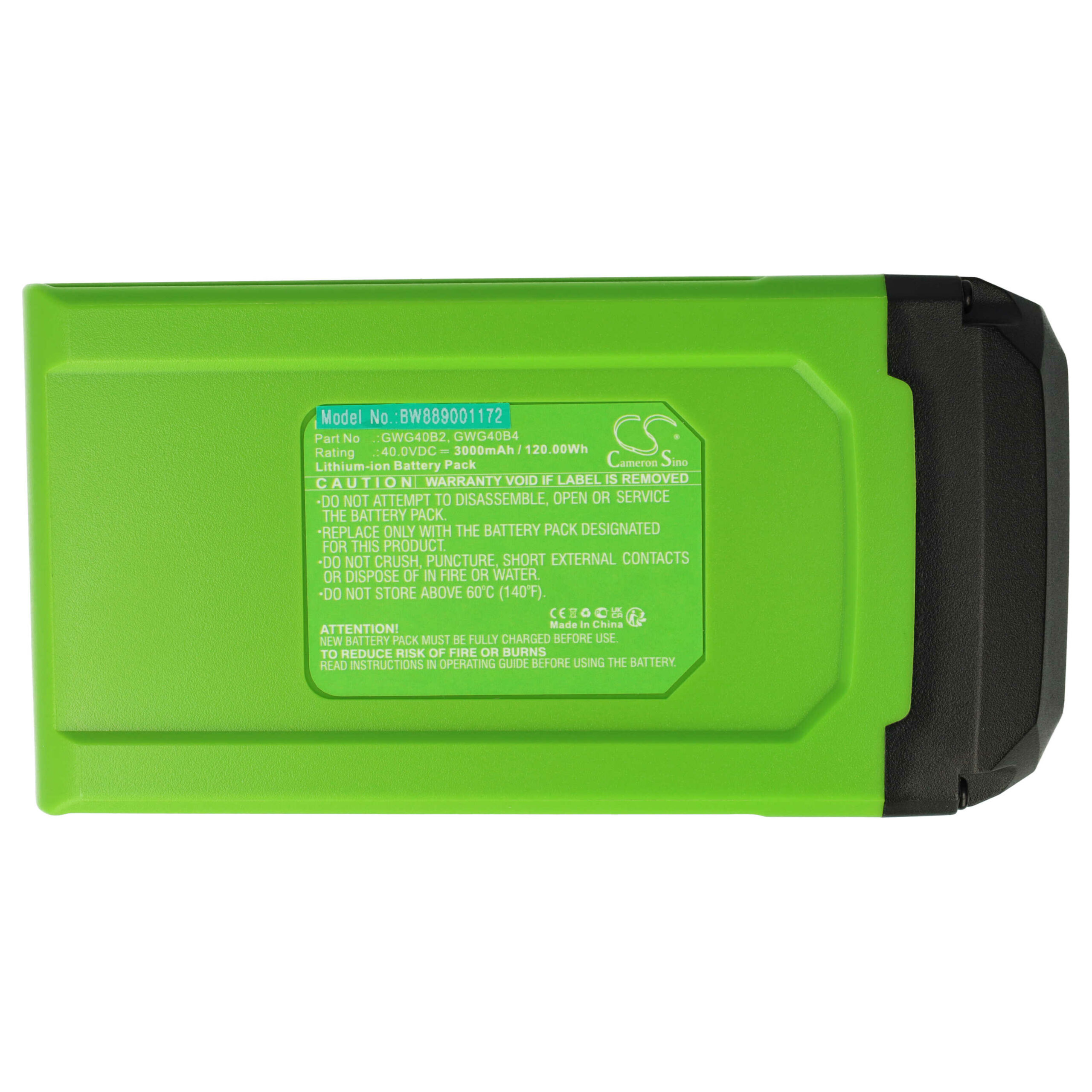 Bateria vhbw compatível com Greenworks GWG40B2, GWG40B4 - 40 V Li-Ion 3000 mAh - Image 3