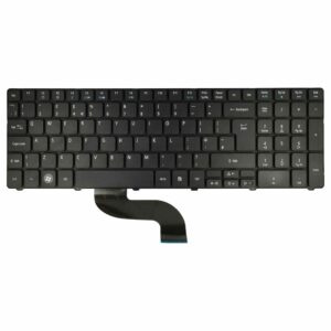 Teclado QWERTY vhbw para Acer 491274-B31, 490267-B31 - Com Teclado Numérico
