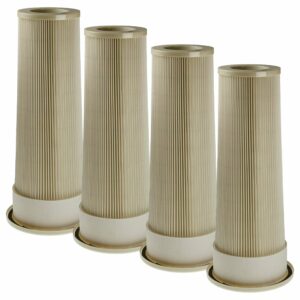 Pack 4x Filtros de Substituição vhbw para Aspirador Dustcontrol 42026
