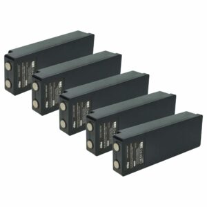 5x Bateria vhbw Substitui Scanreco 1026 para Comando Remoto Industrial Palfinger - 2000 mAh