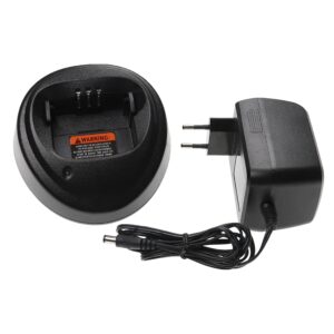 Carregador + Adaptador de Corrente para Motorola CP200D Walkie Talkie vhbw 7.6V 0.9A