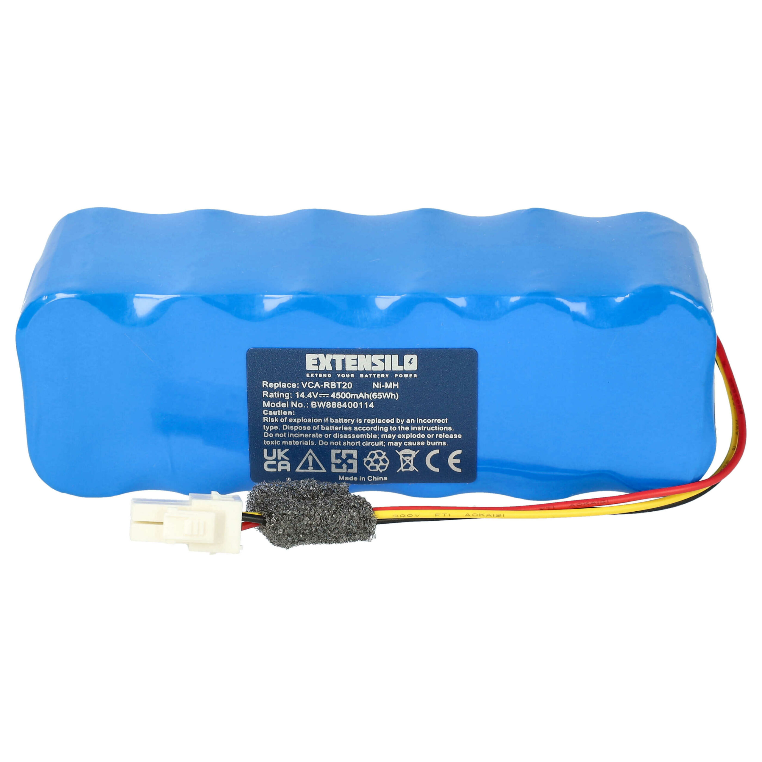Bateria EXTENSILO para Samsung 4500mAh 14.4V NiMH - Compatível com AP5576883, DJ63-01050A, AP5579205, DJ96-00113A