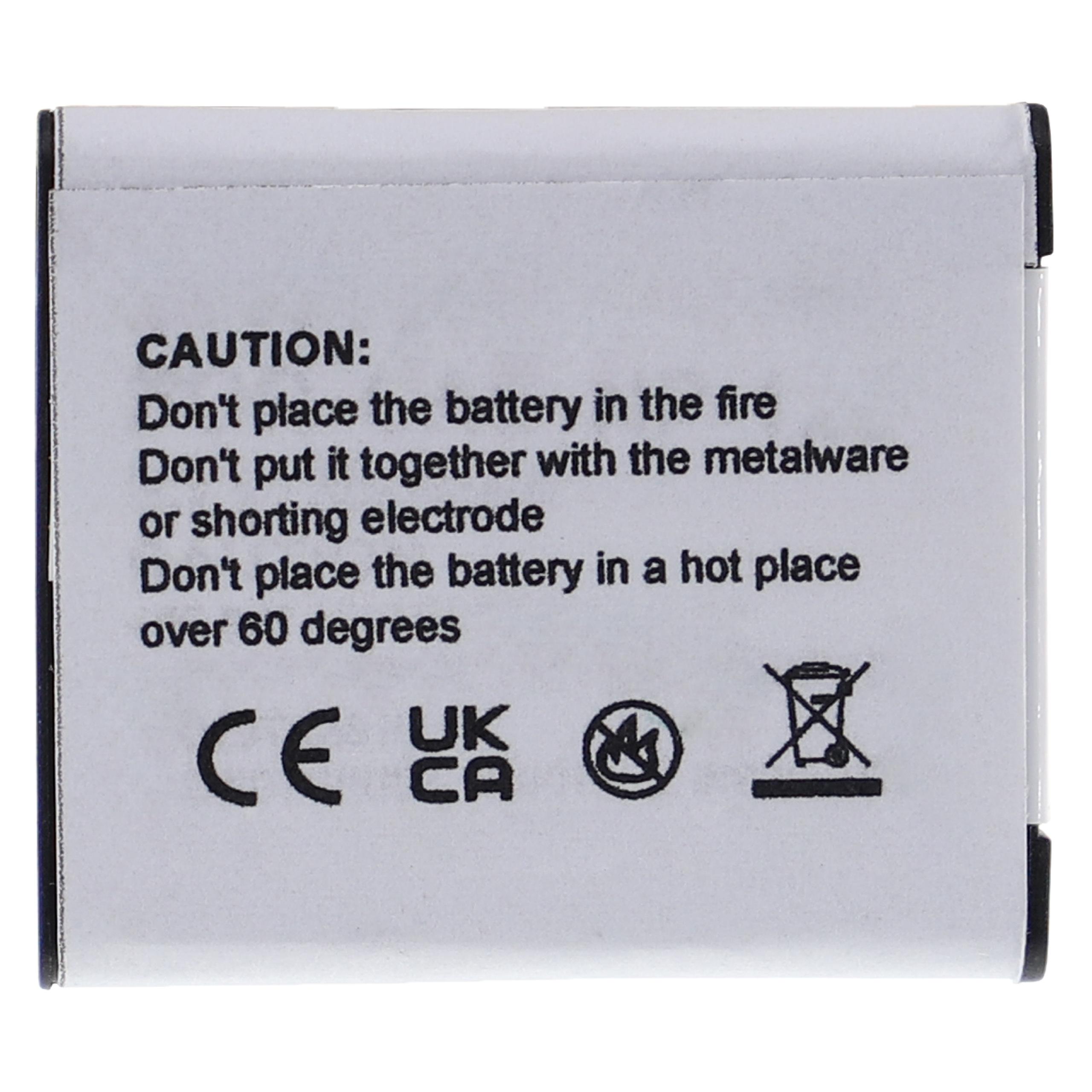 2x Bateria EXTENSILO NP-120DBA / NP-120 para Casio - 630mAh, 3.7V, Li-Ion - Image 2