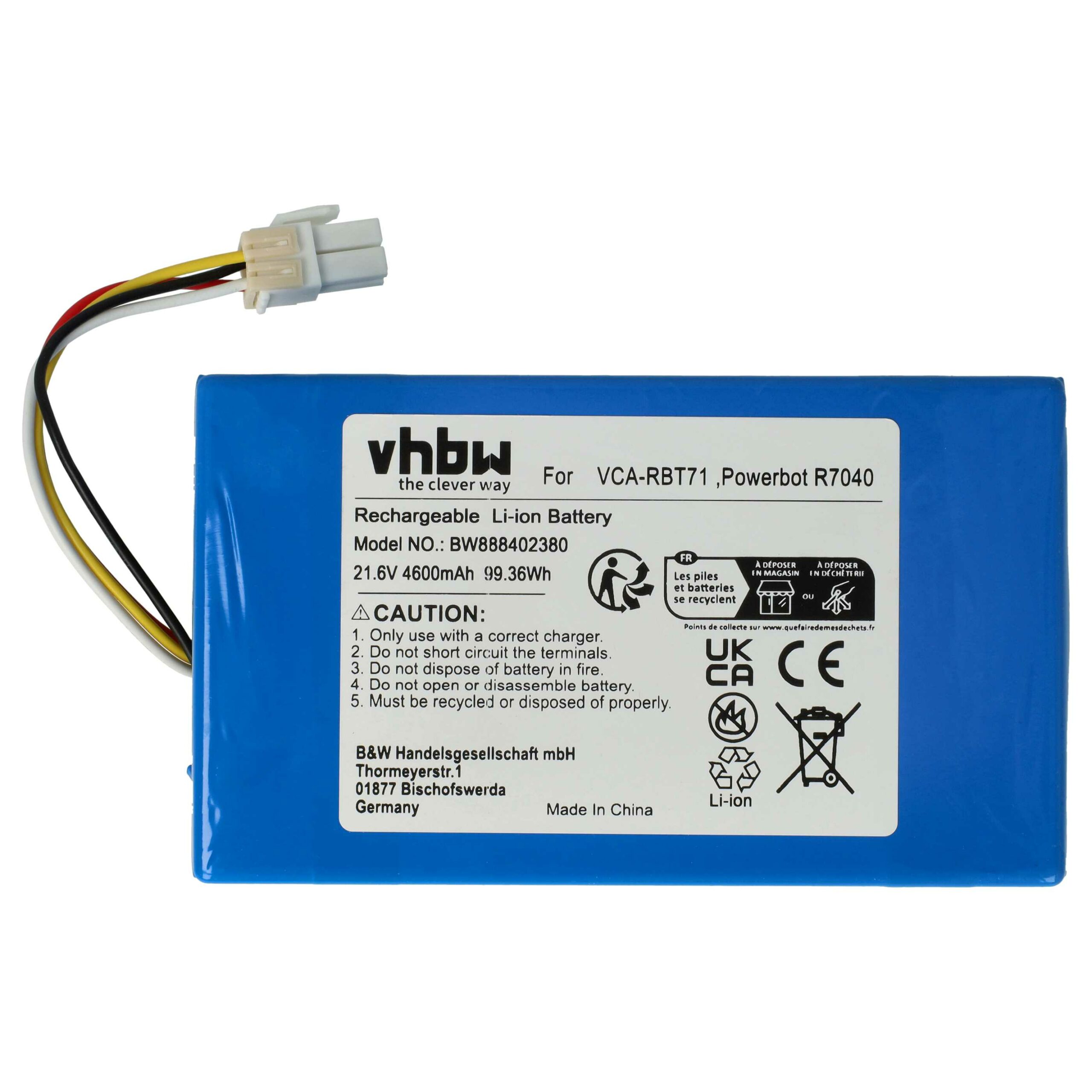 Bateria vhbw para Samsung DJ96-00202A, DJ96-00193C, VCA-RBT71 4600mAh 21.6V Li-Ion - Image 3