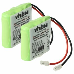 2x Bateria substitui 30AAAM3BMX, T427 para telefone Commodore - 300 mAh 3.6 V NiMH