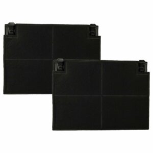 2x Filtro de Carvão Ativado para AEG 50248965001 e Zanussi - 19.5 x 13.9 x 2.2 cm