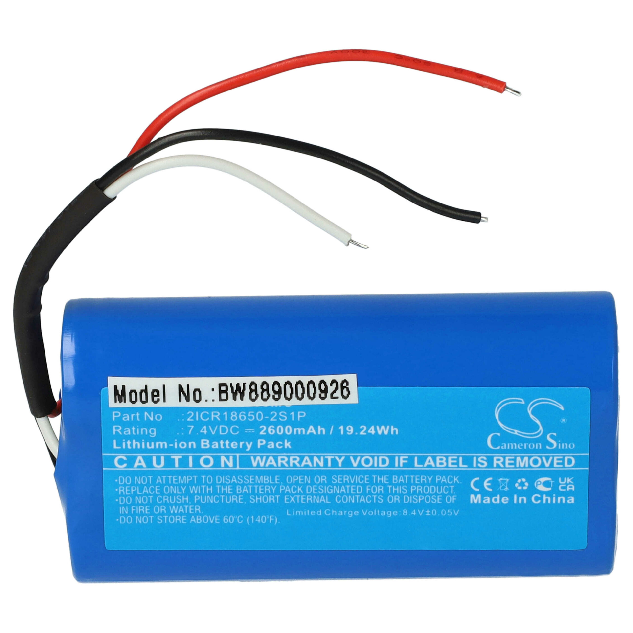 Bateria vhbw para Gimbal DJI - 2600 mAh 7.4 V Li-Ion