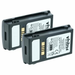 2x Bateria compatível Motorola 82-000012-01, BT-000375 para Scanner POS Motorola - 5200 mAh 3.7 V