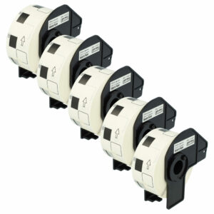 Pack 5x Rolos de Etiquetas compatíveis com Brother DK-11221 - Premium 23 mm x 23 mm + Suporte