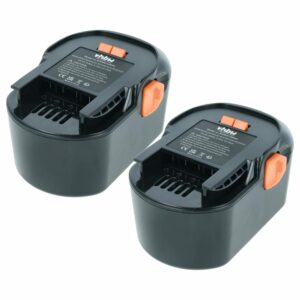 2x Bateria vhbw 14,4V 3000mAh NiMH para AEG 4935413106, 4935416790, B1414G, B1415R