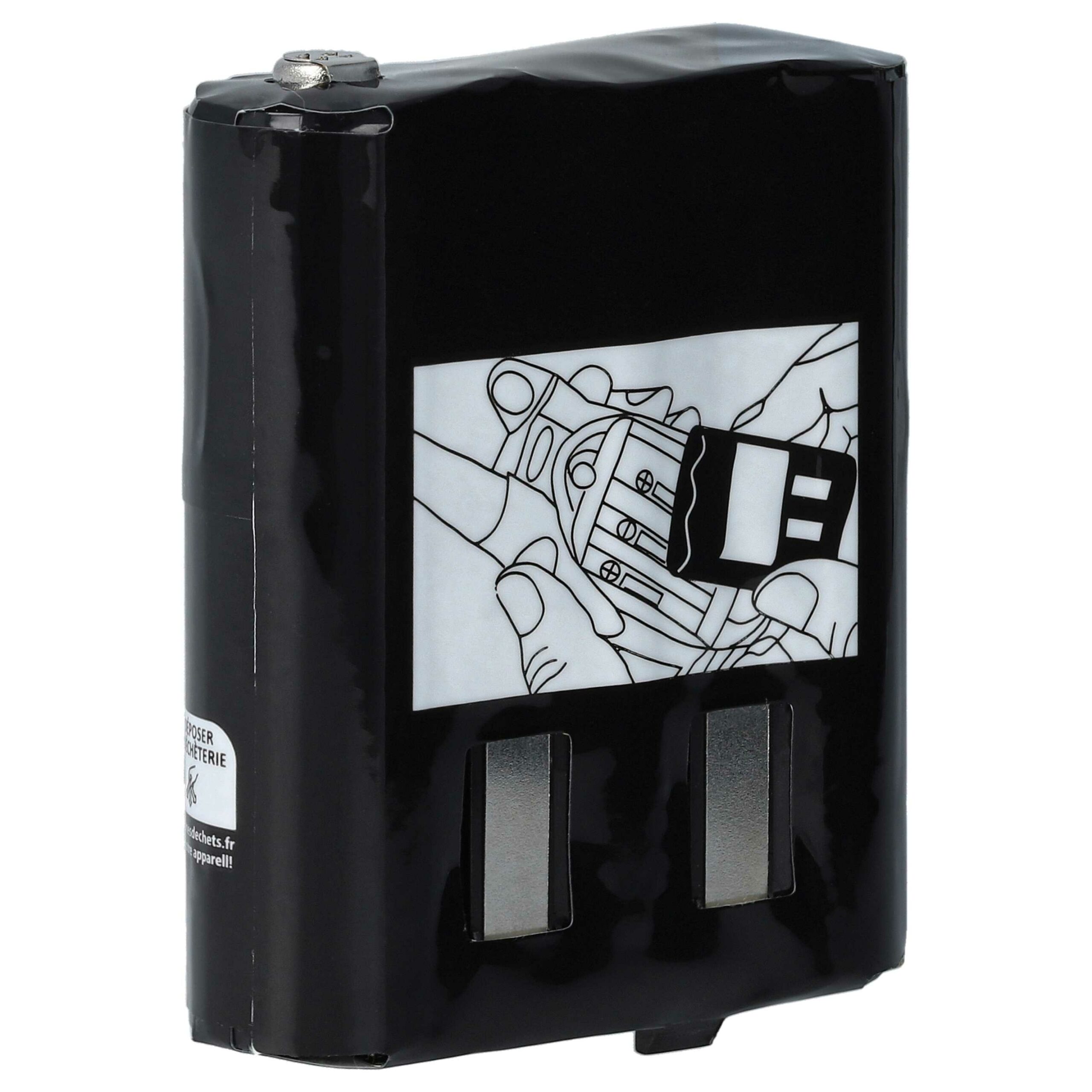 Bateria vhbw para Motorola 4002A - 10 unidades 1500 mAh 3.6V NiMH - Image 2