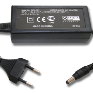 Alimentador AC vhbw DMW-AC7 para Câmaras Panasonic - 8.4V 1.0A, 2m