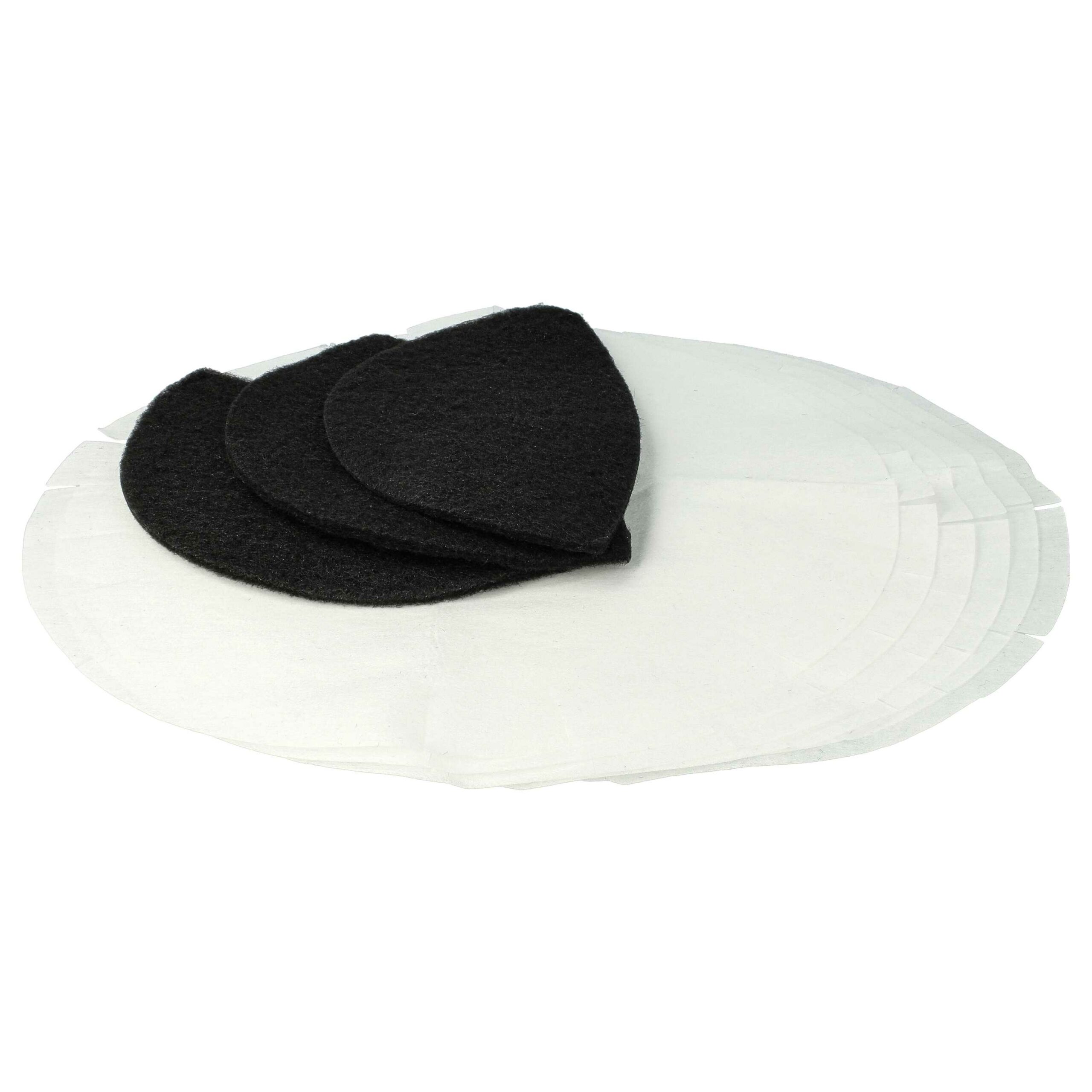 Conjunto de 3 filtros de carvão ativado e 6 filtros de papel para fritadeira DeLonghi DL F38 vhbw - Image 3