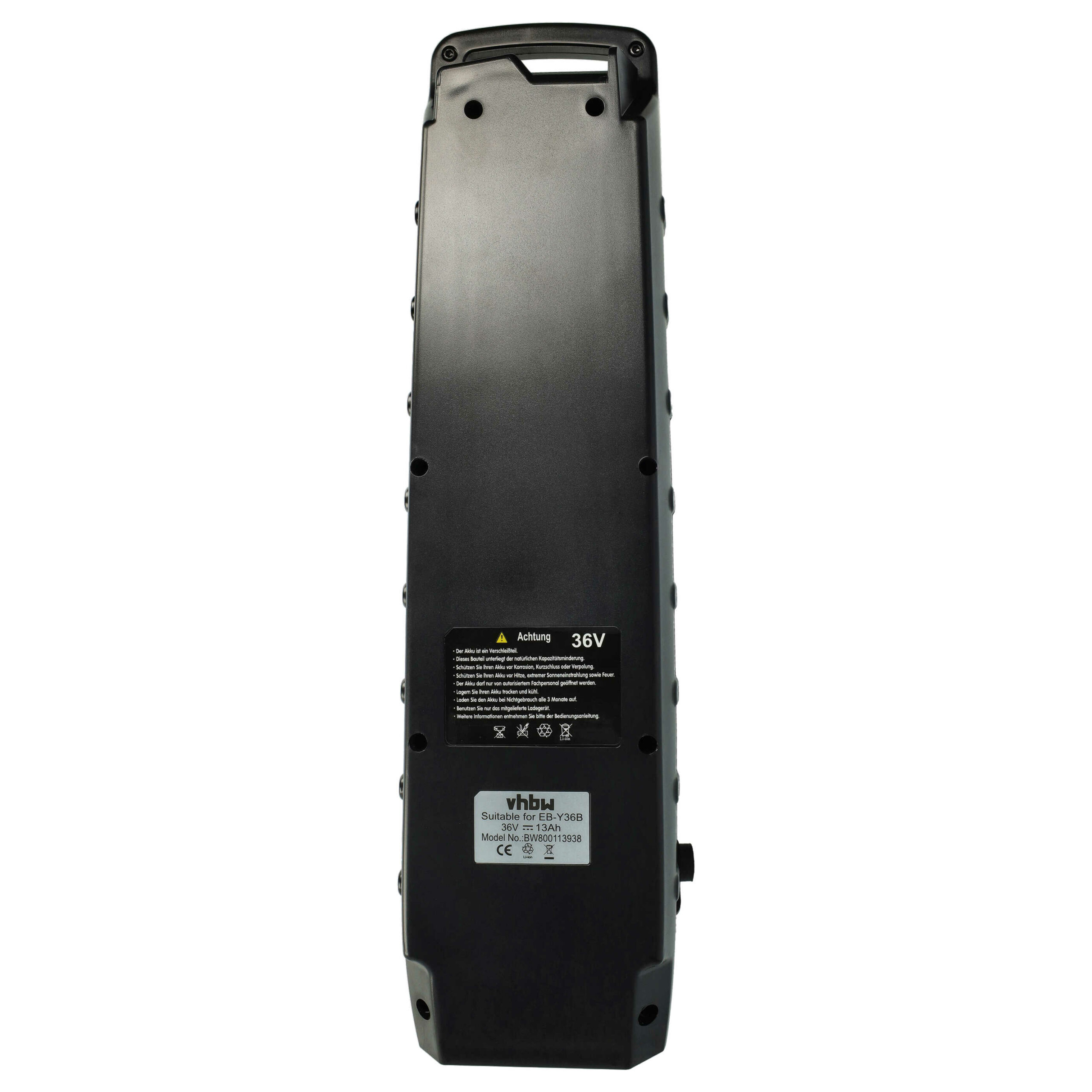 Bateria para E-Bike vhbw compatível com Haibike B94-20, B0S-20, PASB2, X94-20, PASB5, B0S-21 - 36V 13Ah Li-Ion - Image 4