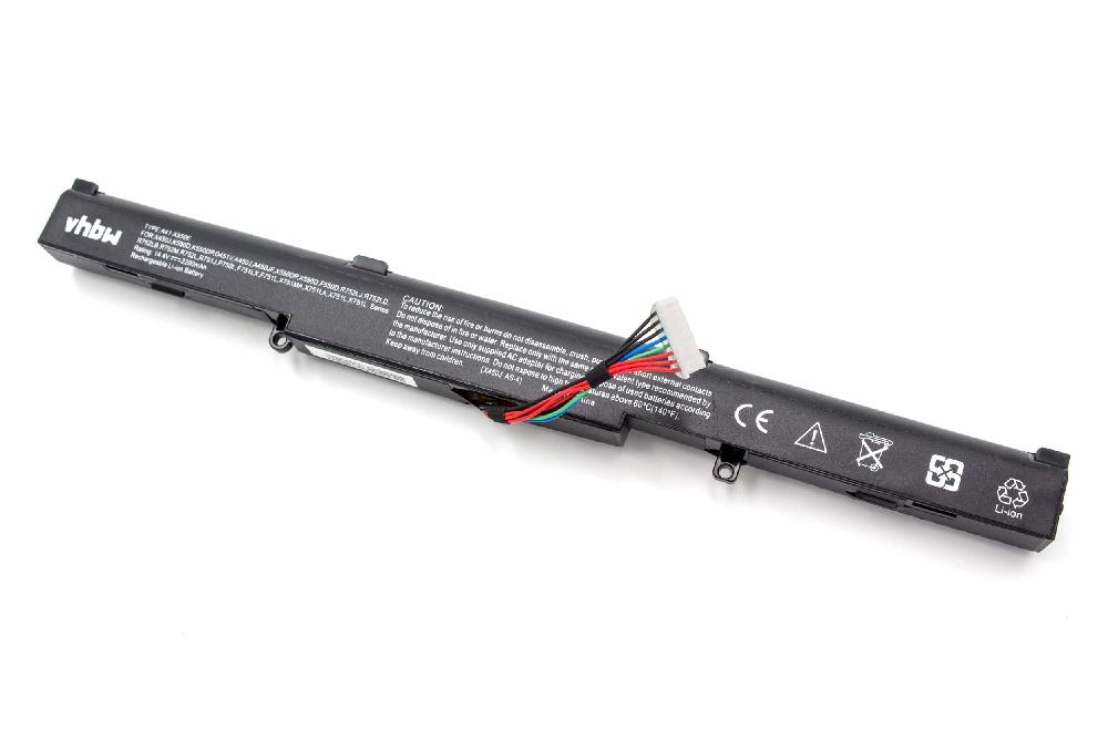Bateria vhbw para Asus - 2200 mAh 14.4V Li-Ion (substitui 0B110-00220000, 0B110-00220100, 0B110-00220200)
