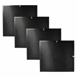 4x Filtro de Carvão Ativado compatível com Purificador de Ar Lux Aeroguard 4 S - Filtro de Ar