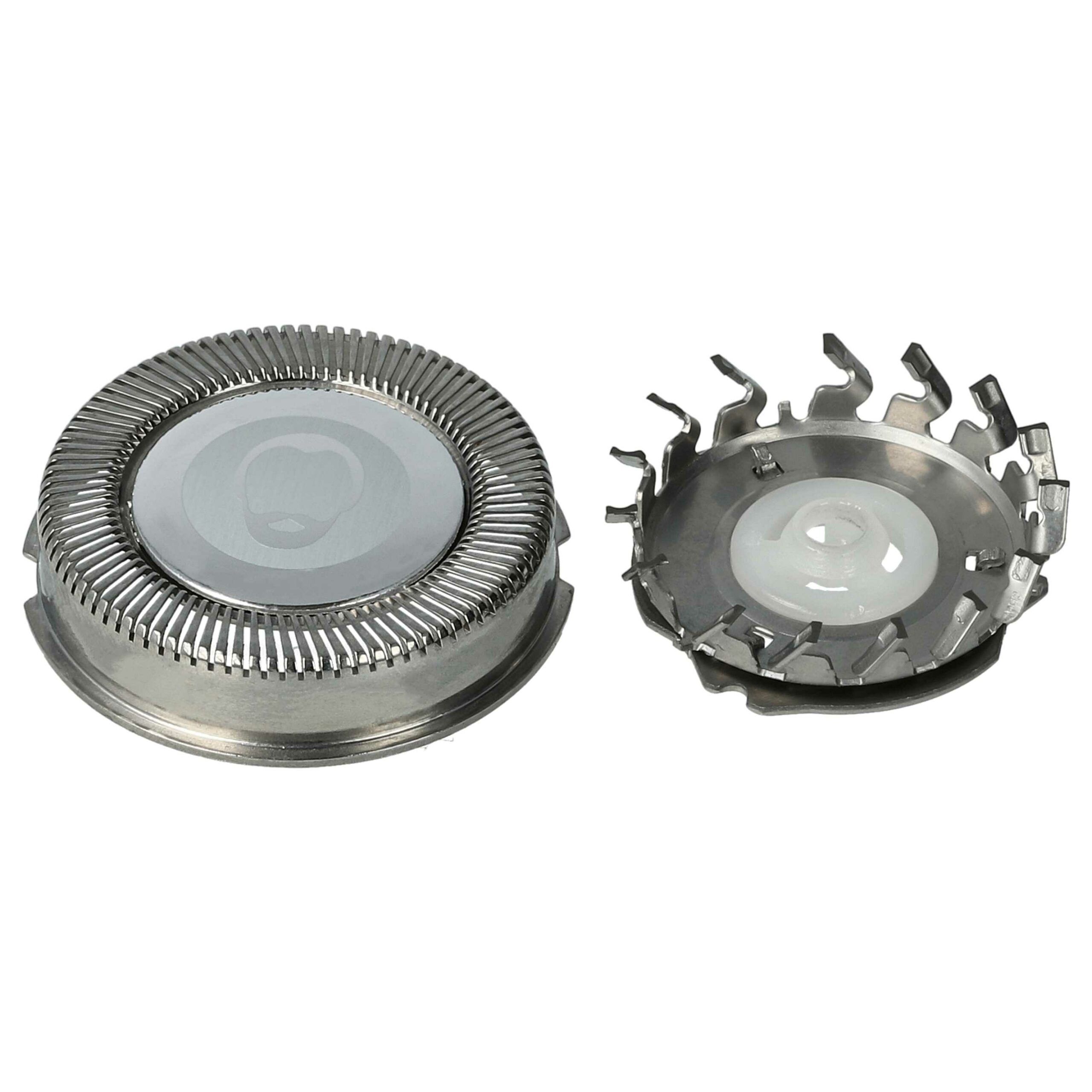9x Cabeças de Corte para Philips HQ4 - Lâminas de Substituição para Máquina de Barbear Elétrica, Prateadas - Image 3